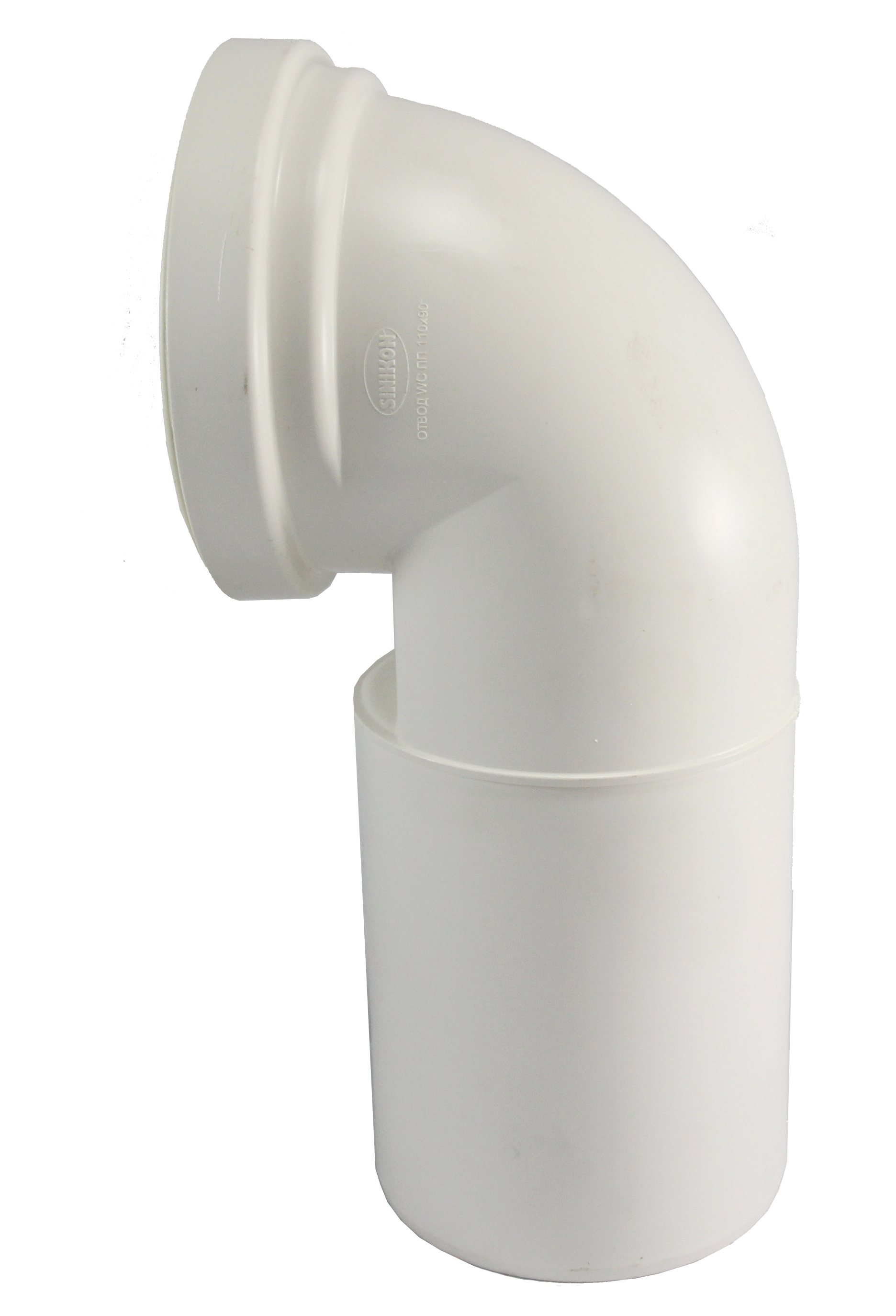 Патрубок унитаза угол 90 белый Sinikon Standart